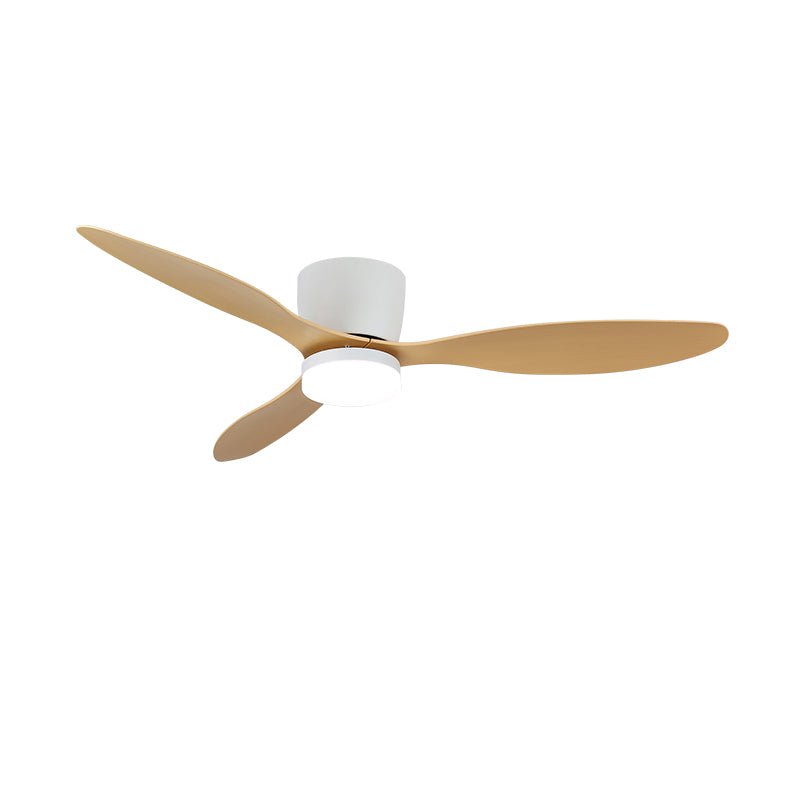 Brinor minimalistyczna lampa sufitowa z wentylatorem drewniana