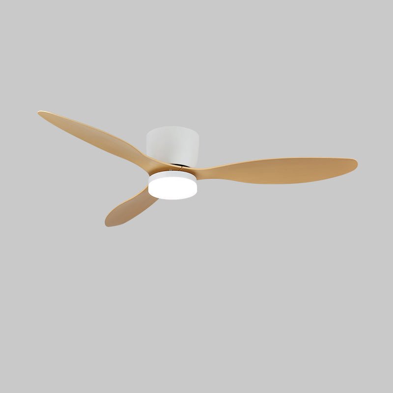Brinor minimalistyczna lampa sufitowa z wentylatorem drewniana