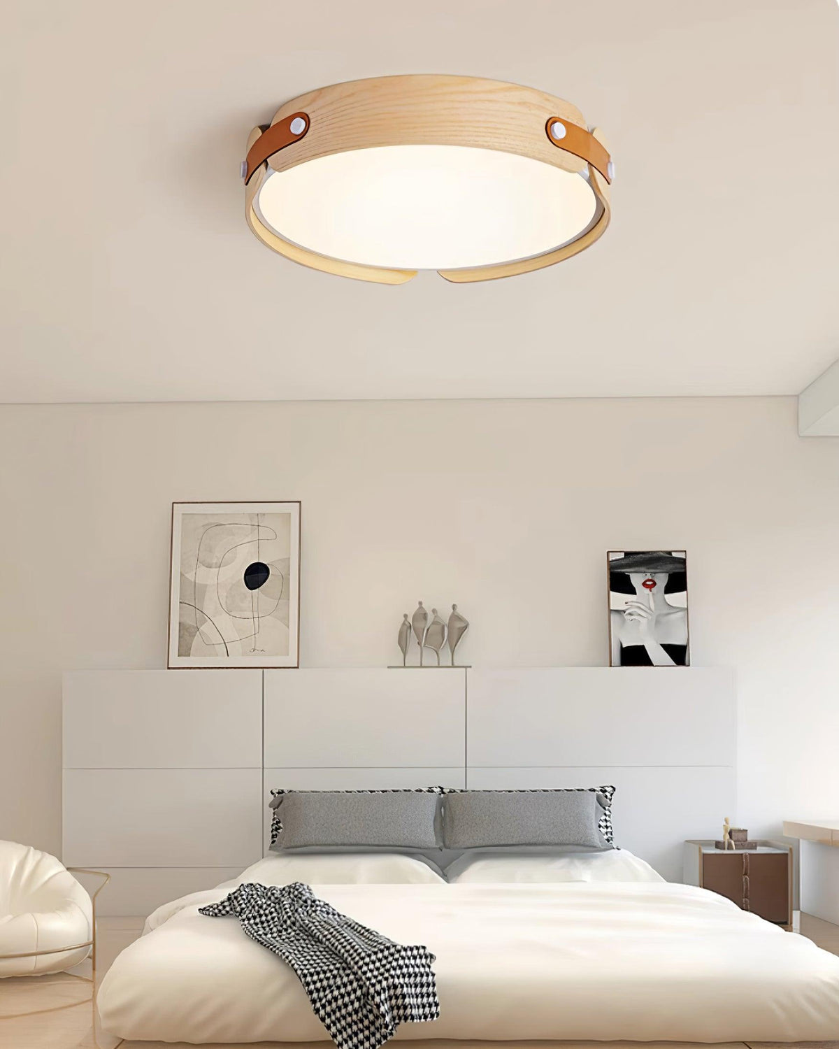 Sylarina nowoczesna lampa sufitowa z drewna