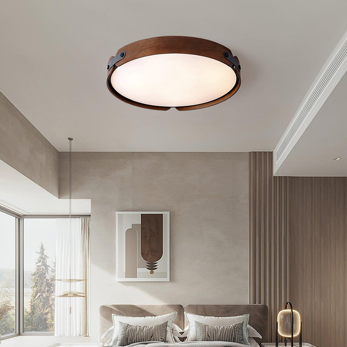 Sylarina nowoczesna lampa sufitowa z drewna