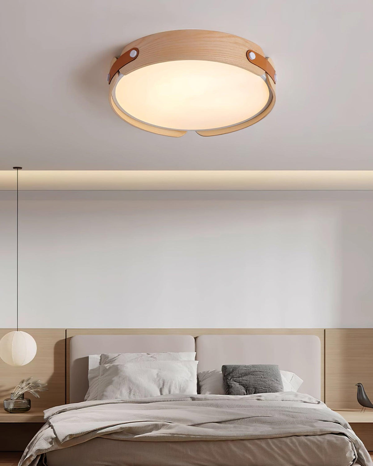 Sylarina nowoczesna lampa sufitowa z drewna
