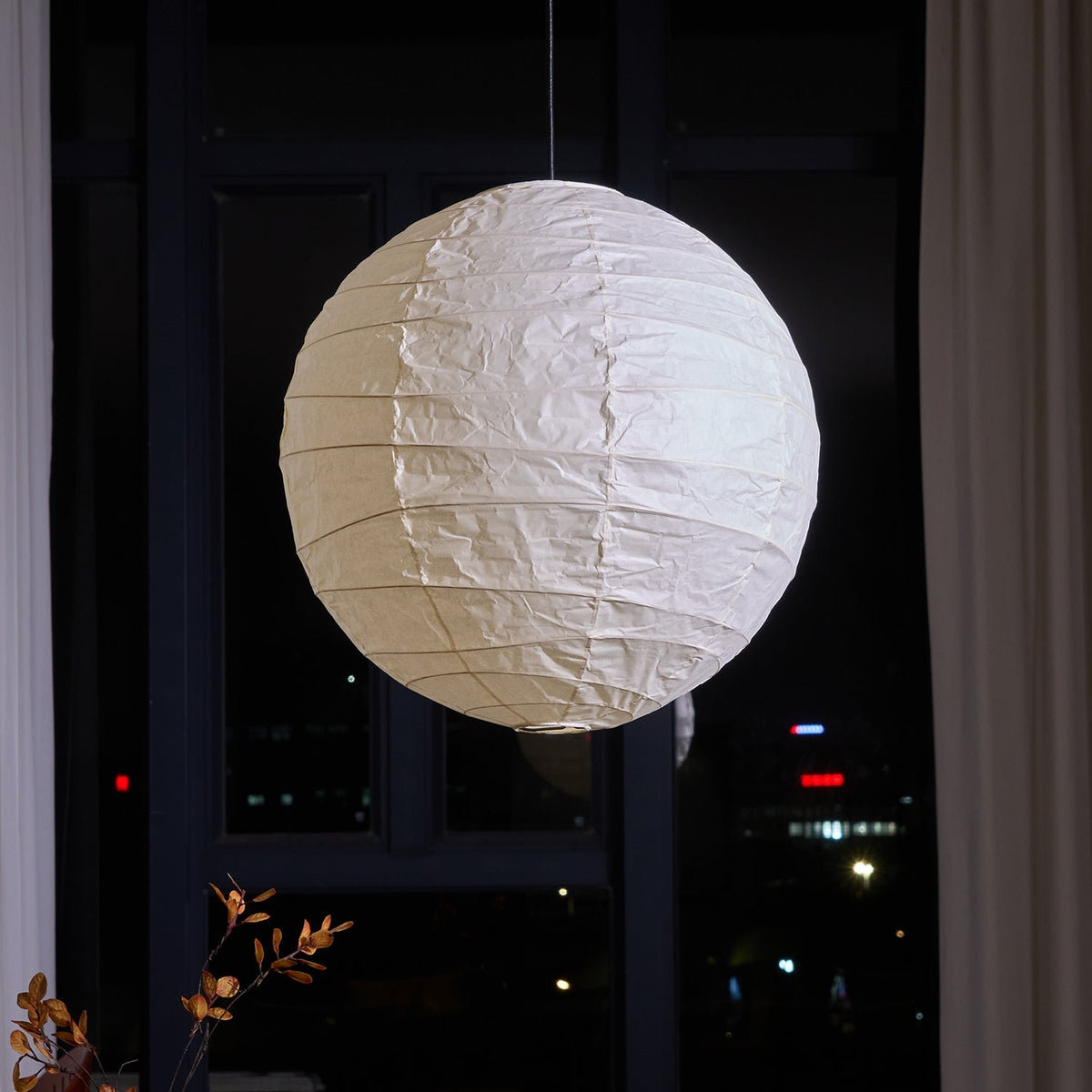Lunalora papierowa lampa wisząca w stylu vintage
