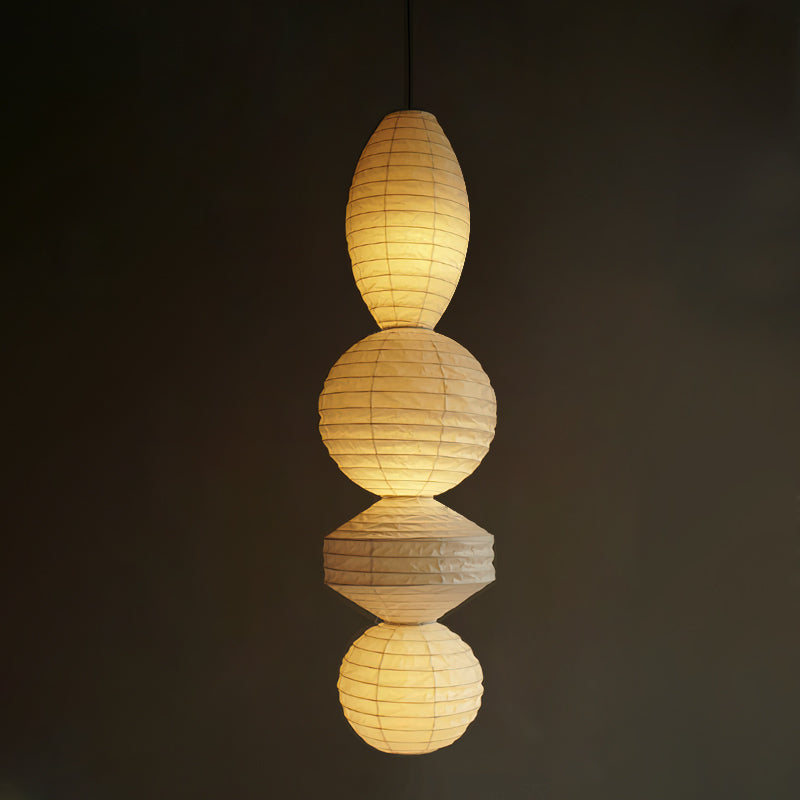 Nami lampa wisząca latarnia papierowa Wabi-sabi