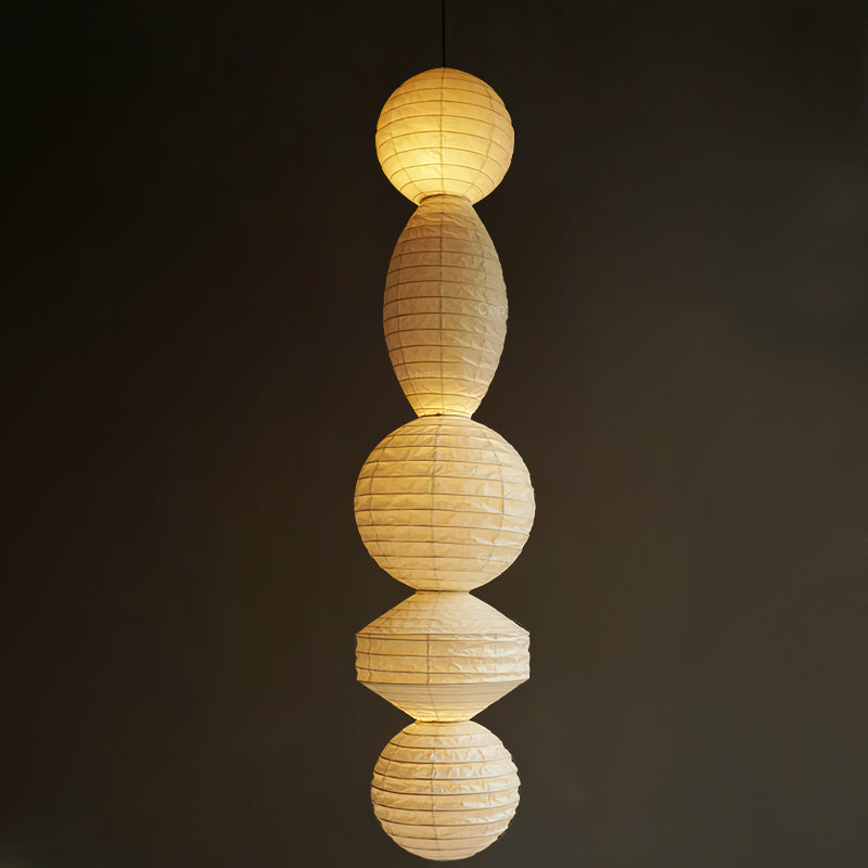 Nami lampa wisząca latarnia papierowa Wabi-sabi