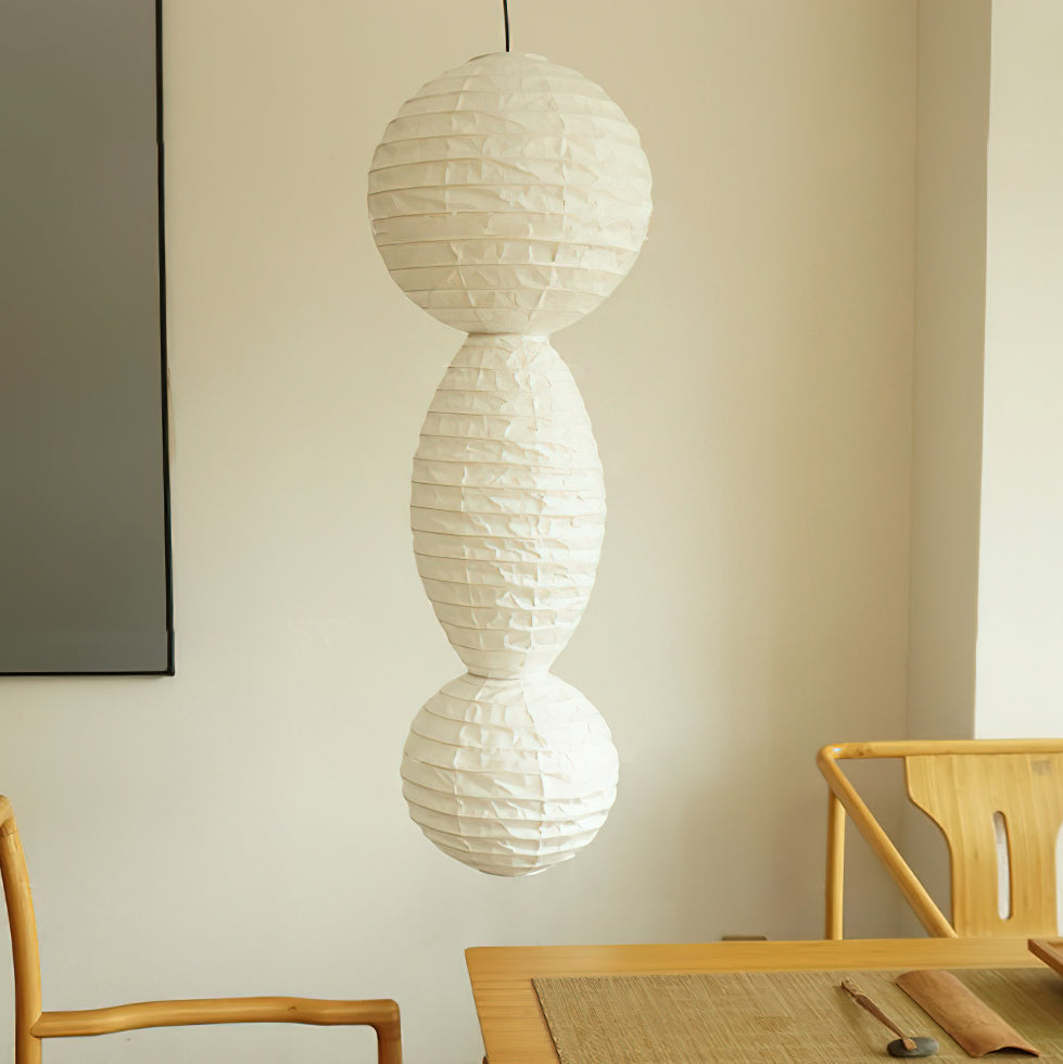 Nami lampa wisząca latarnia papierowa Wabi-sabi