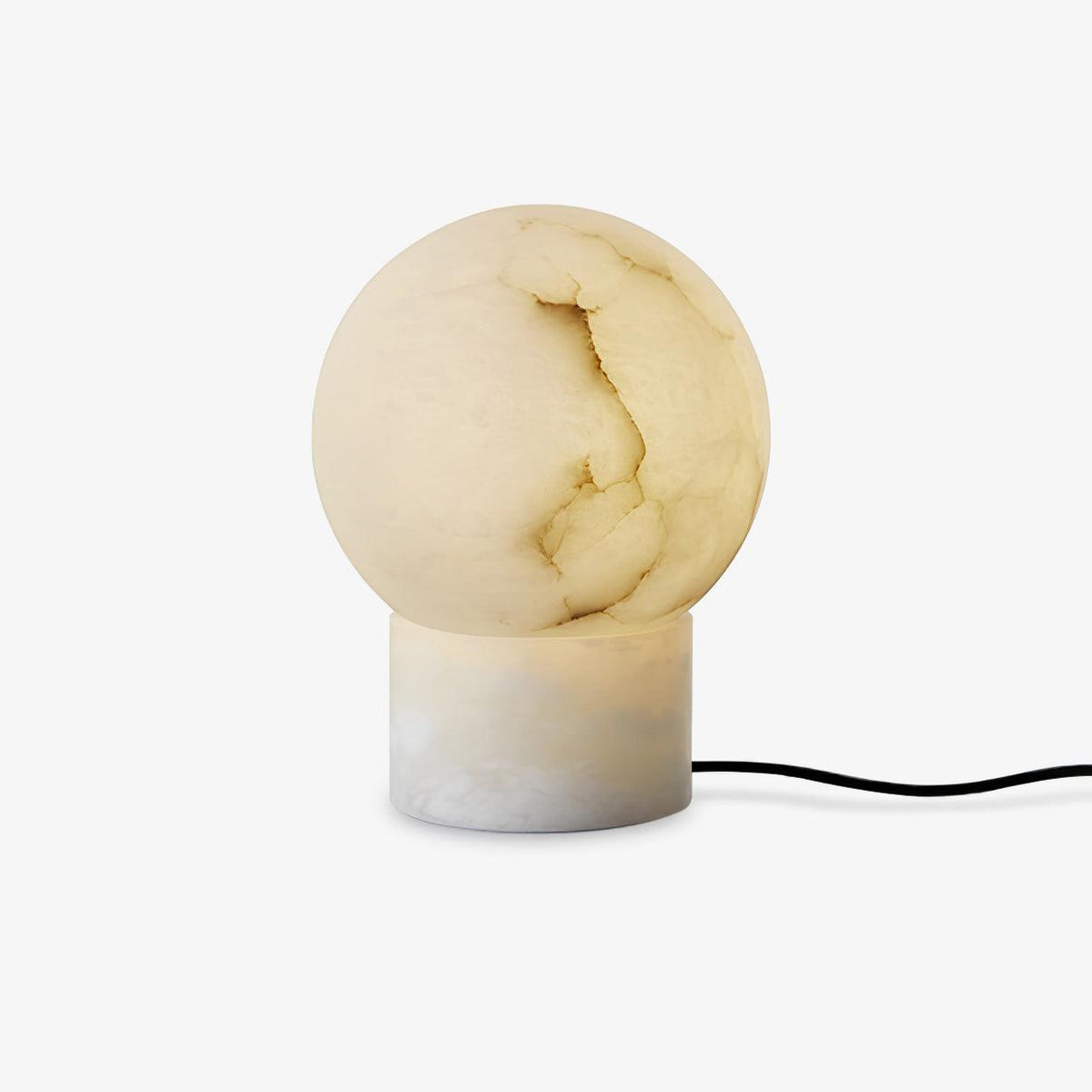 Albiniella nowoczesna lampa stołowa ze szkła alabastrowego