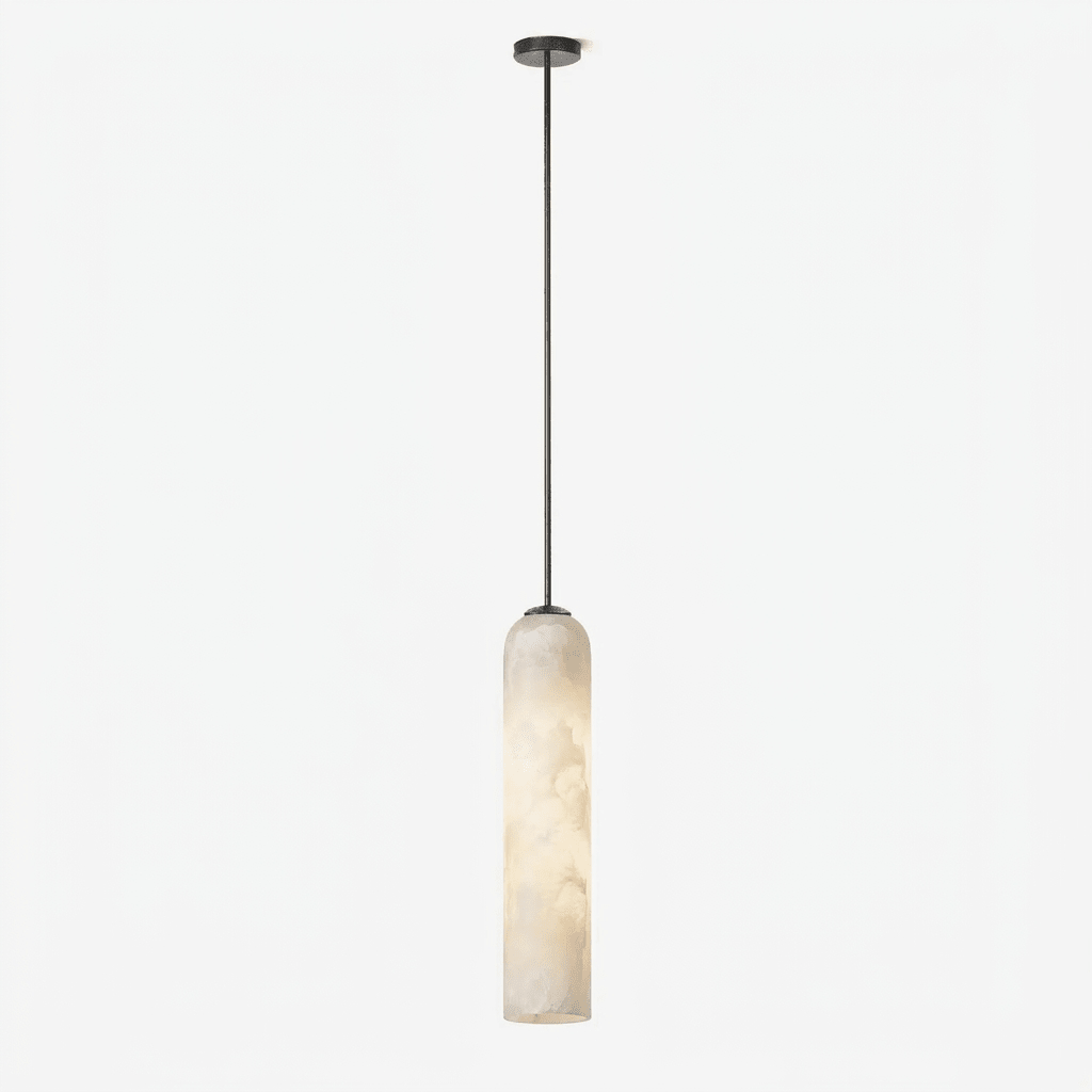 Alabaster Cylinder lampa wisząca