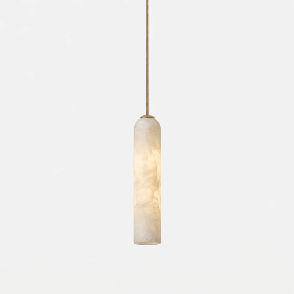 Alabaster Cylinder lampa wisząca