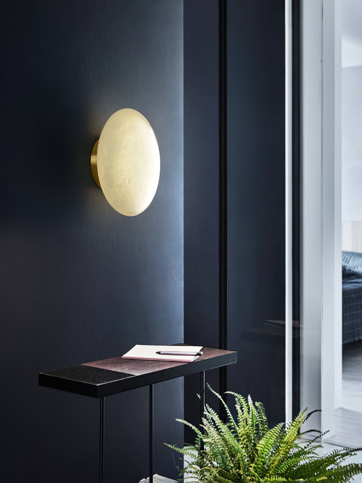 Vanorara minimalistyczna lampa sufitowa montowana bezpośrednio ze szkła alabastrowego