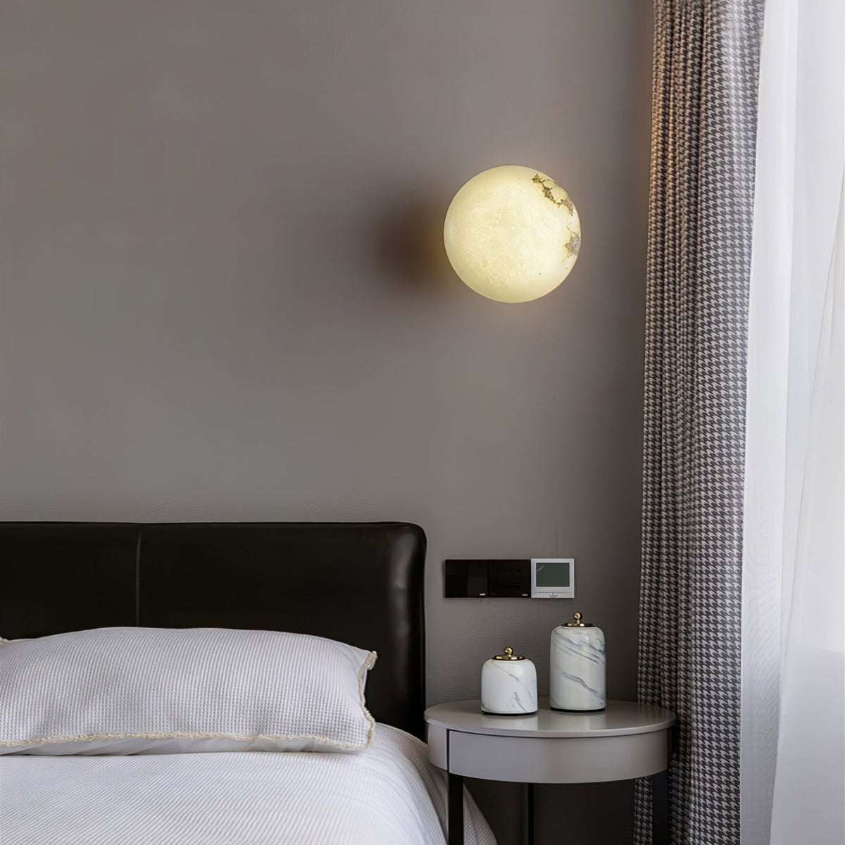Vanorara minimalistyczna lampa sufitowa montowana bezpośrednio ze szkła alabastrowego
