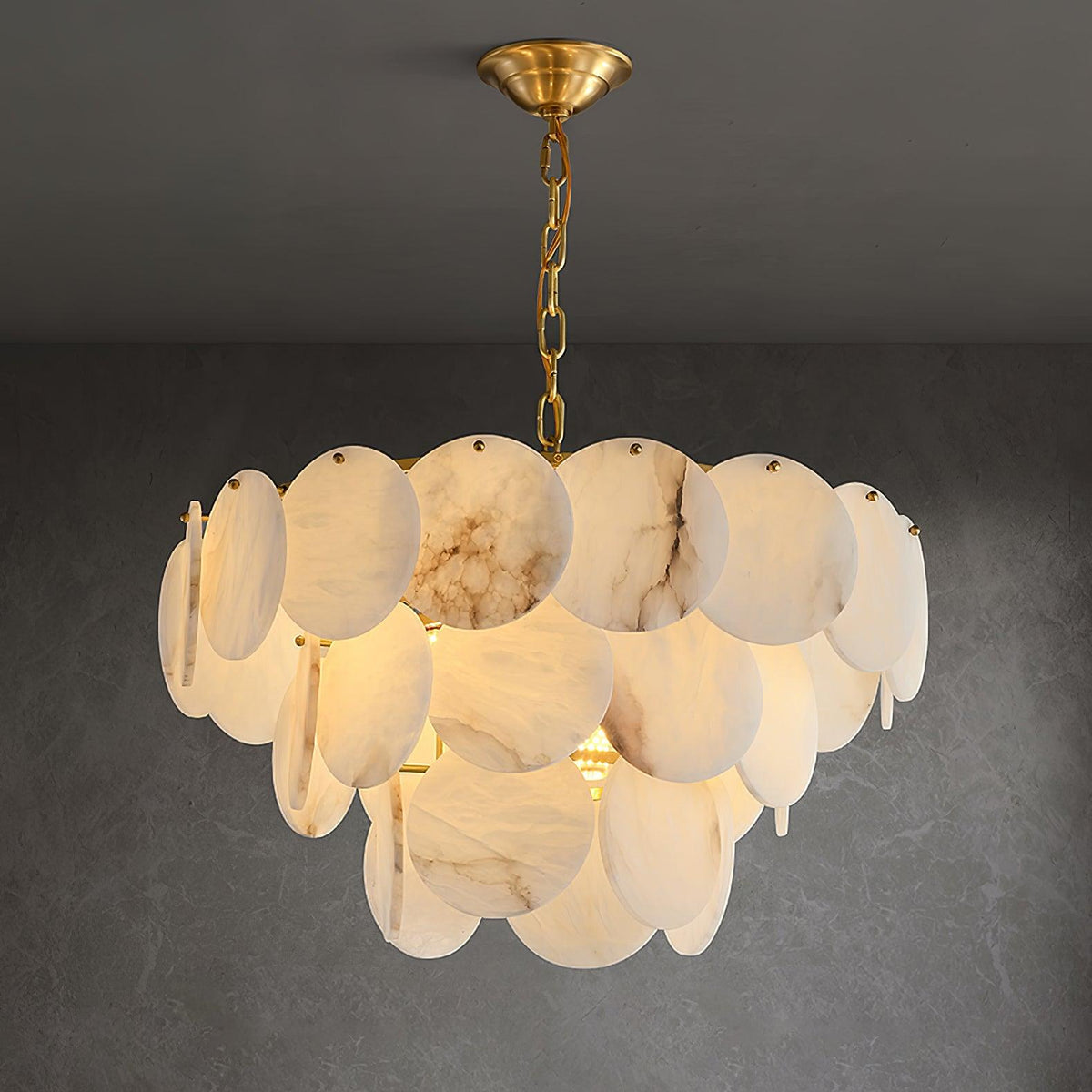 Nivarora żyrandol Alabaster