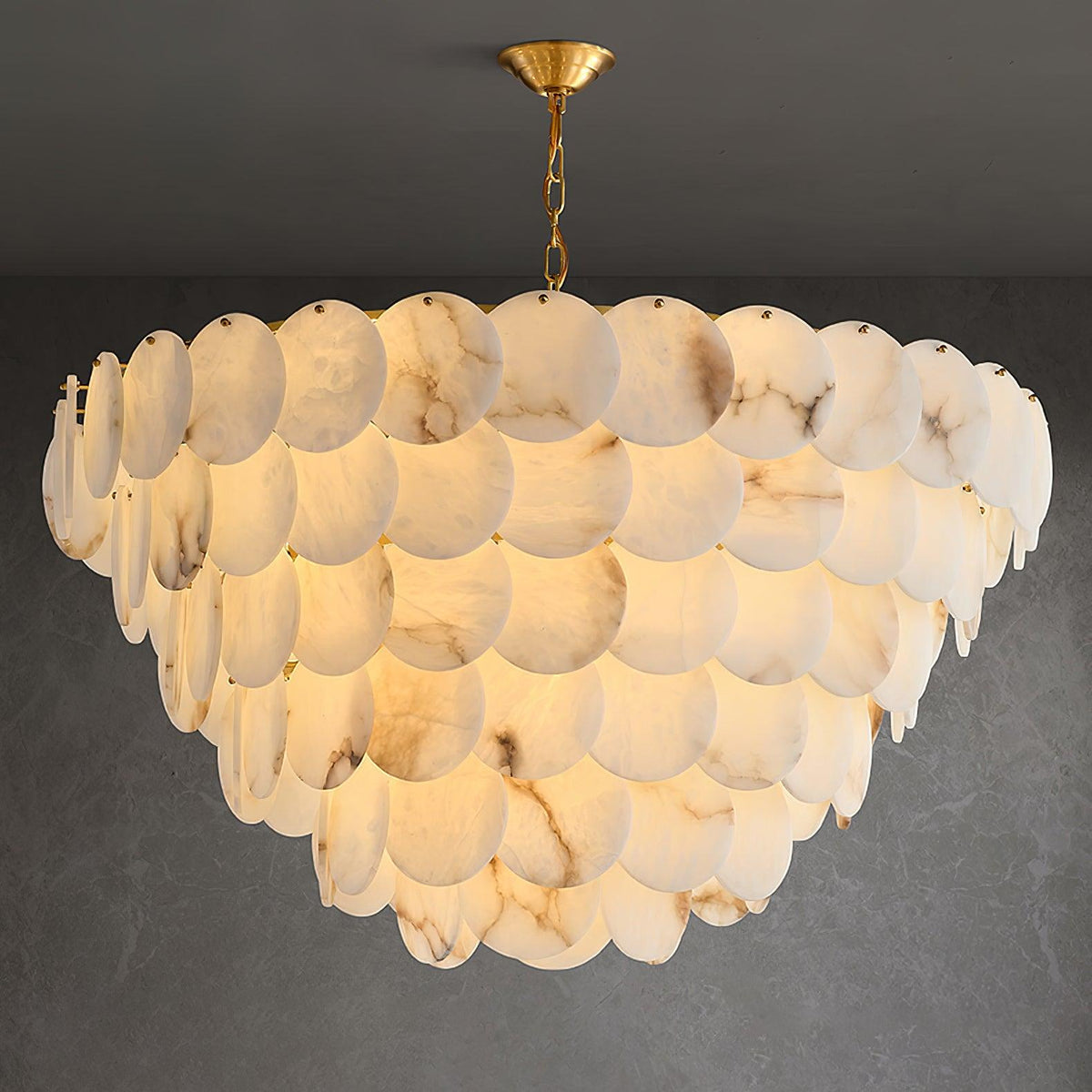 Nivarora żyrandol Alabaster