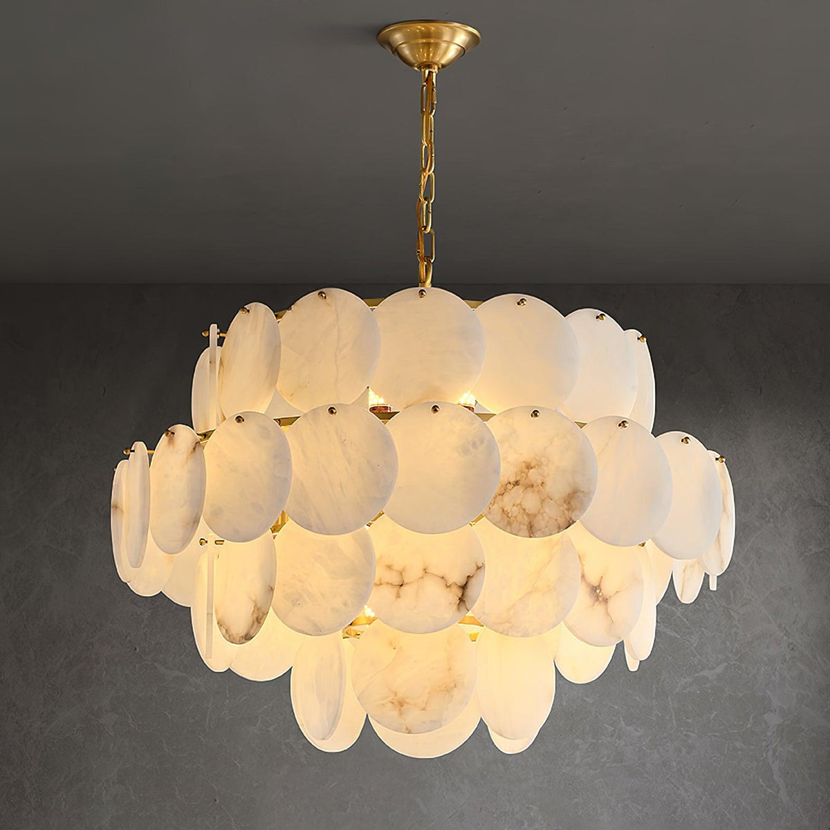 Nivarora żyrandol Alabaster