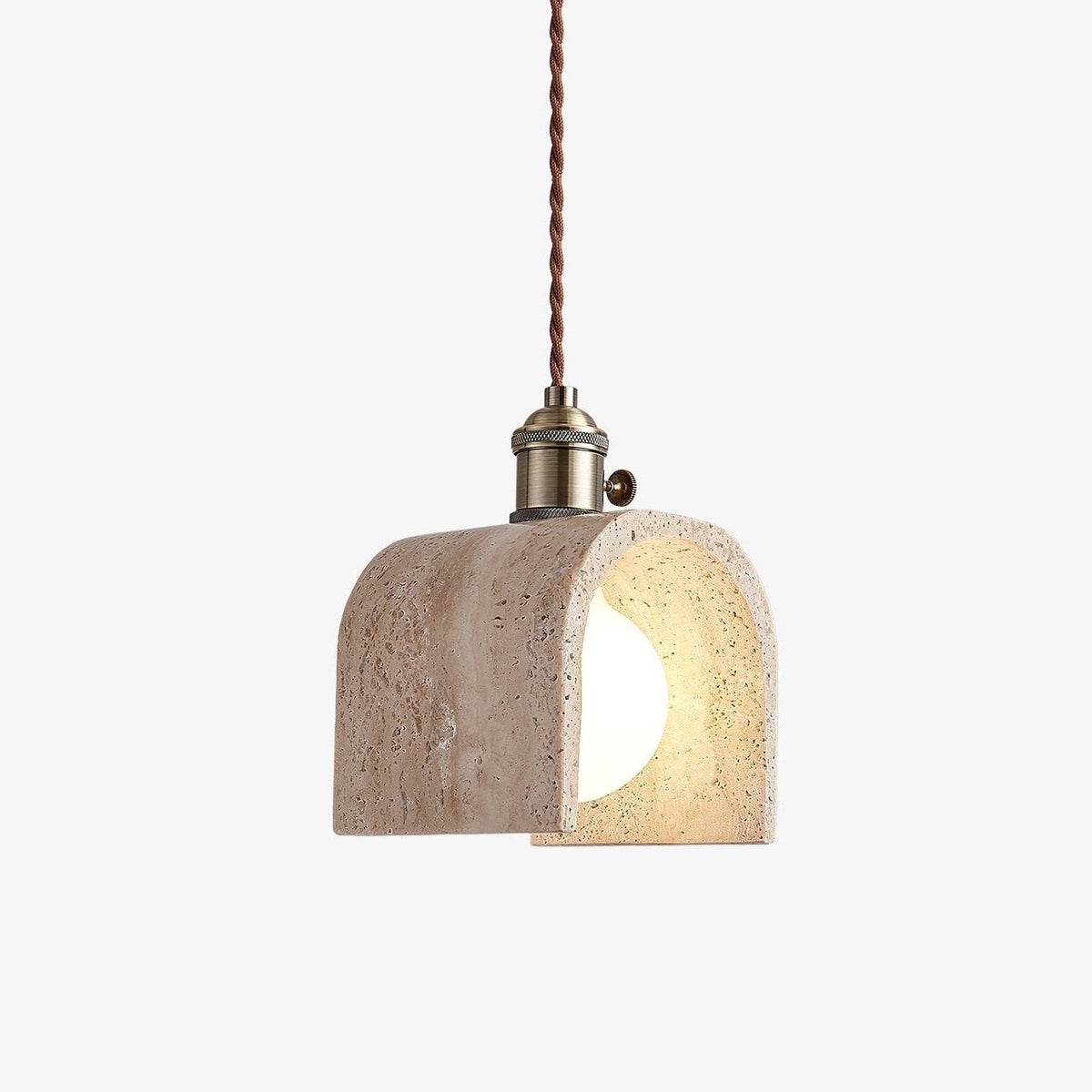 Qisk Travertine lampa wisząca
