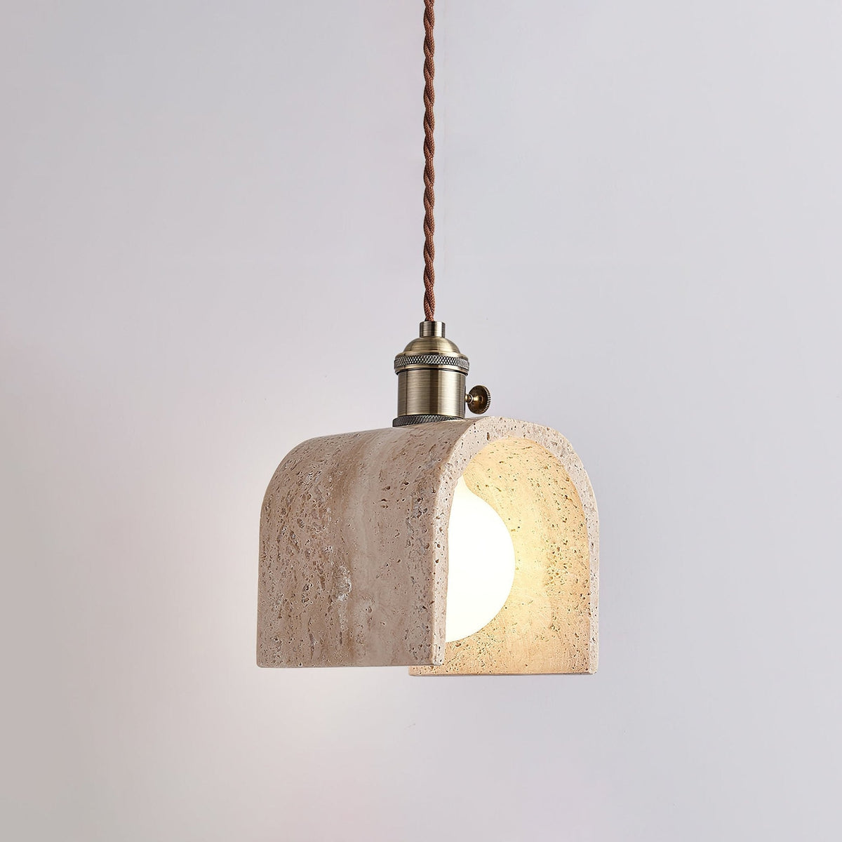 Qisk Travertine lampa wisząca