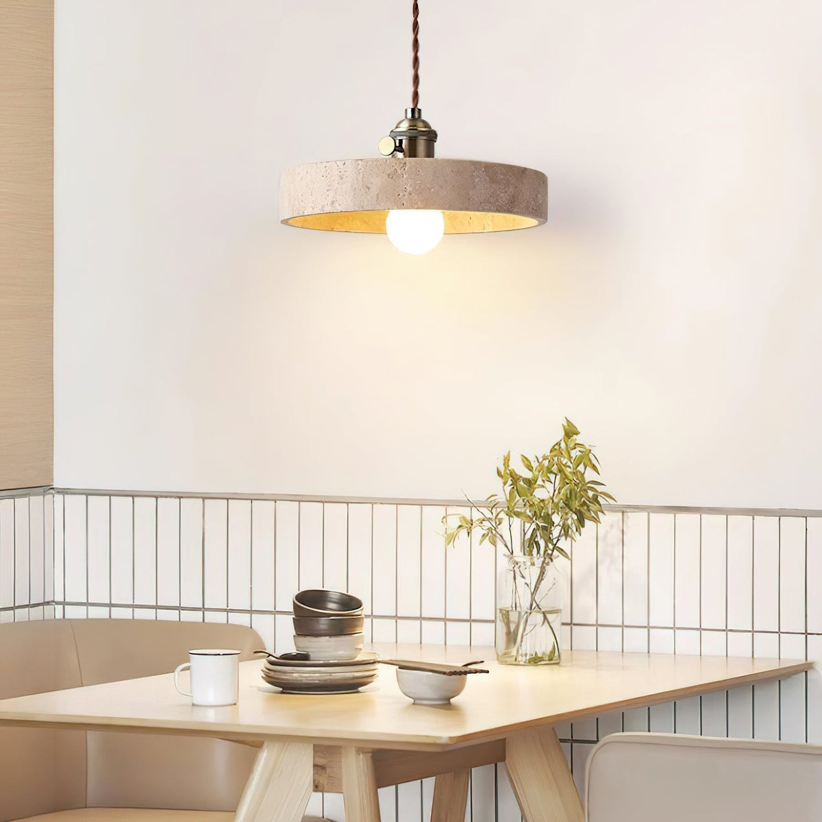 Qisk Travertine lampa wisząca