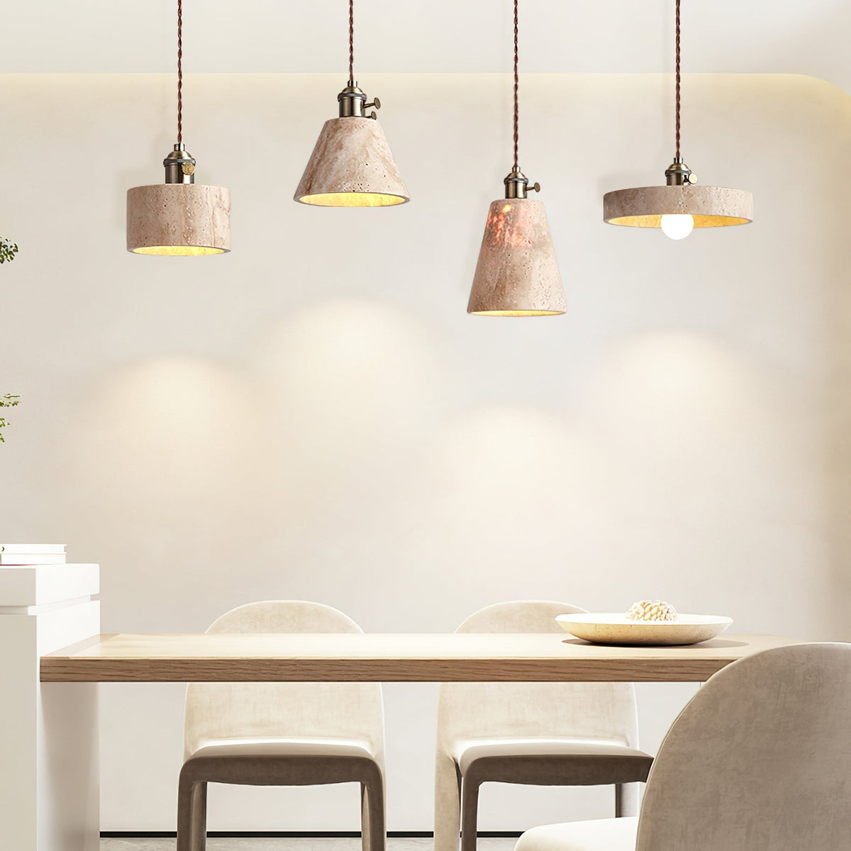 Qisk Travertine lampa wisząca