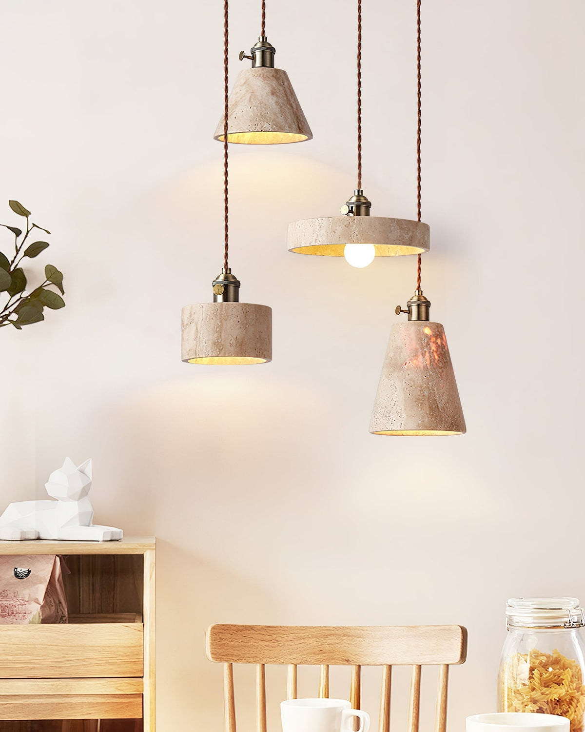 Qisk Travertine lampa wisząca