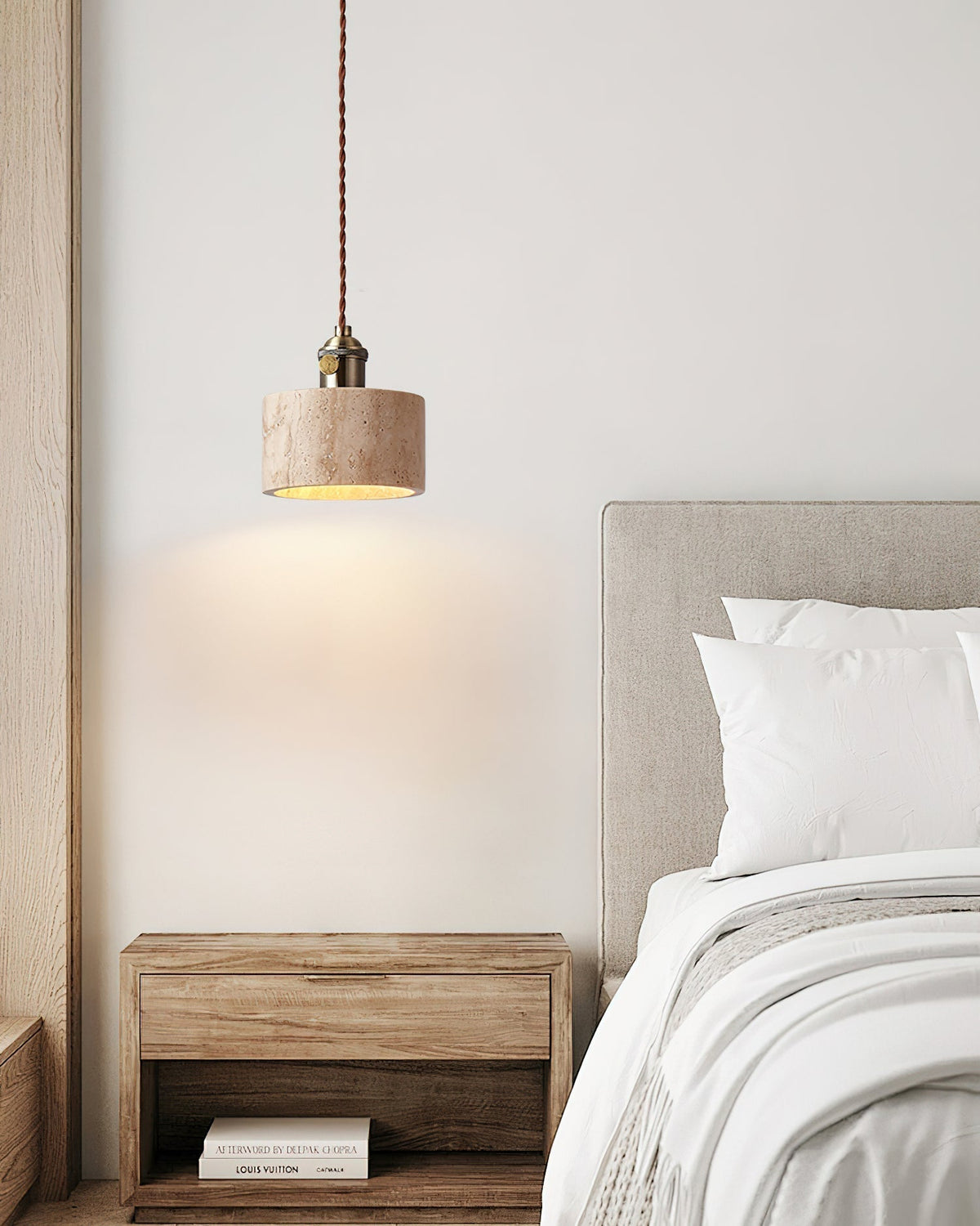 Qisk Travertine lampa wisząca