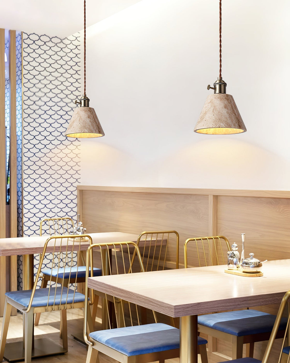 Qisk Travertine lampa wisząca