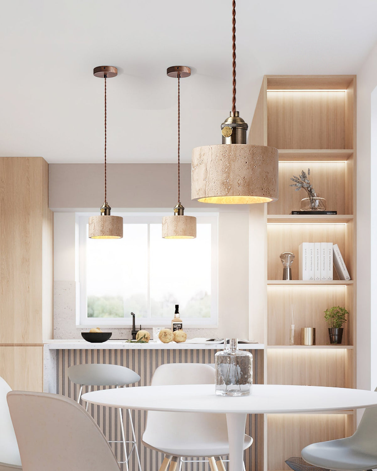Qisk Travertine lampa wisząca