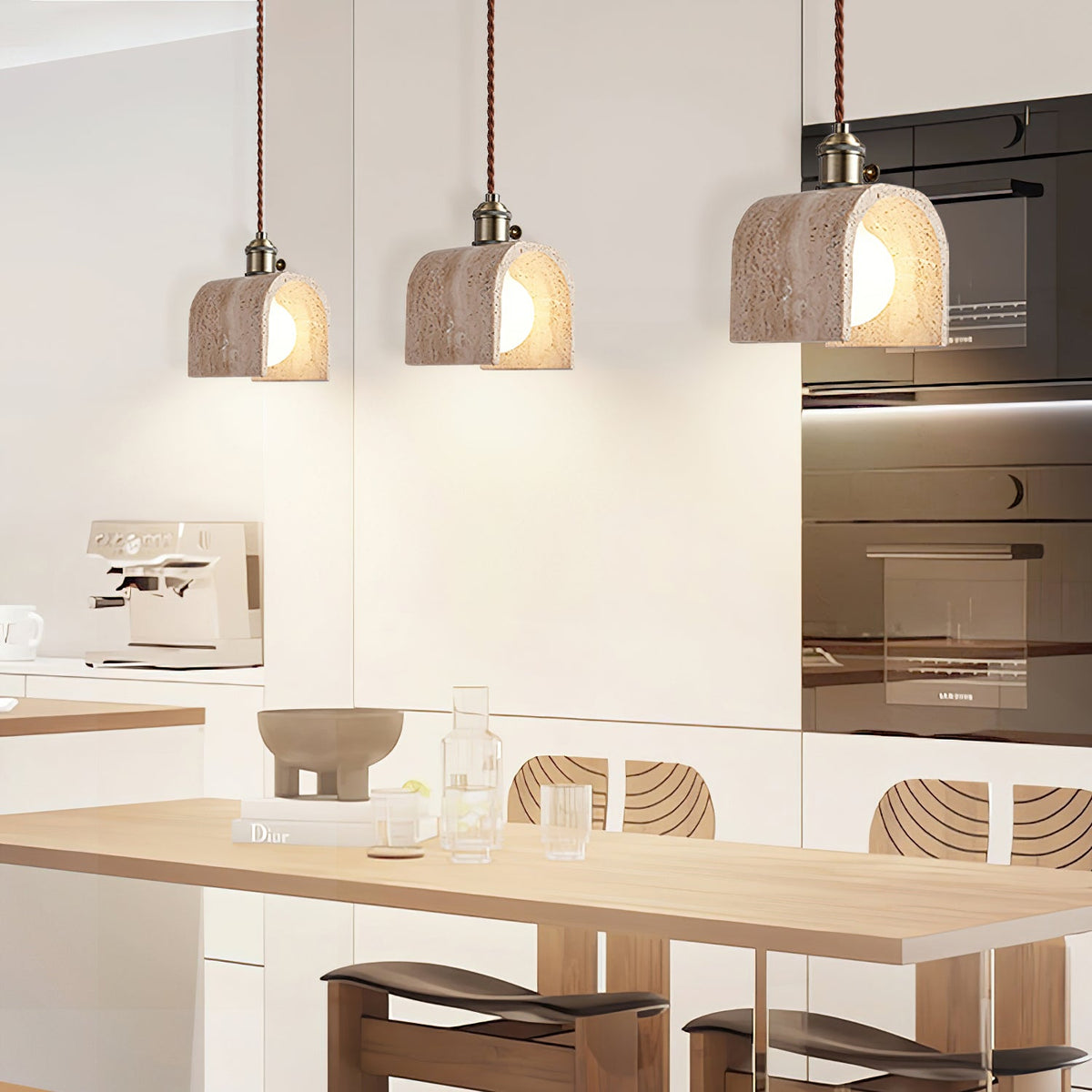 Qisk Travertine lampa wisząca