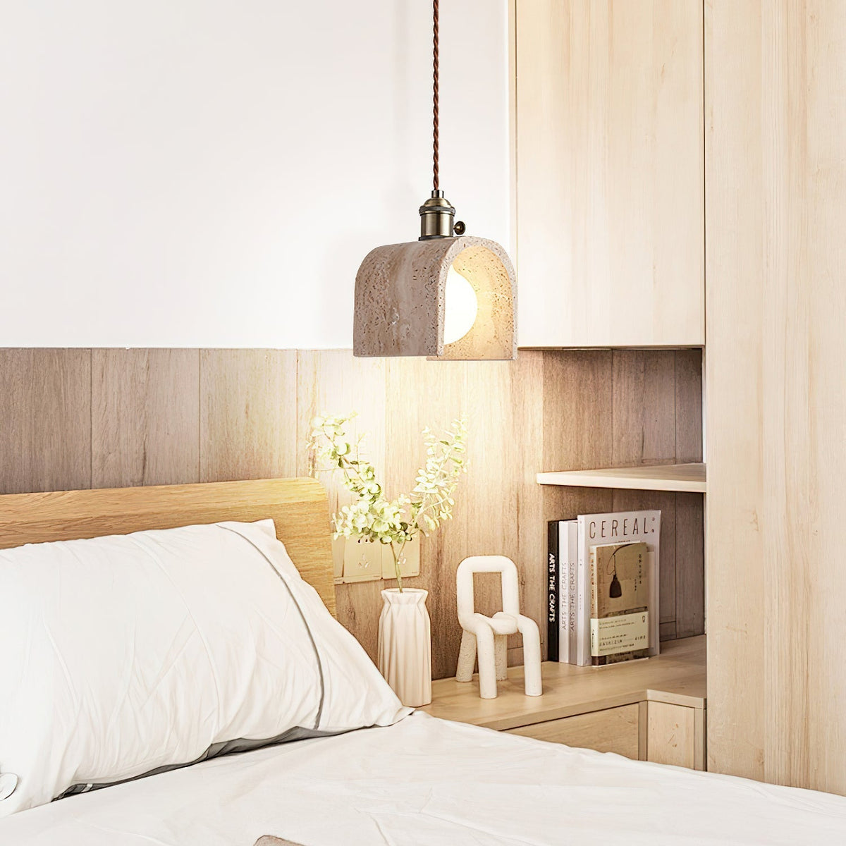 Qisk Travertine lampa wisząca