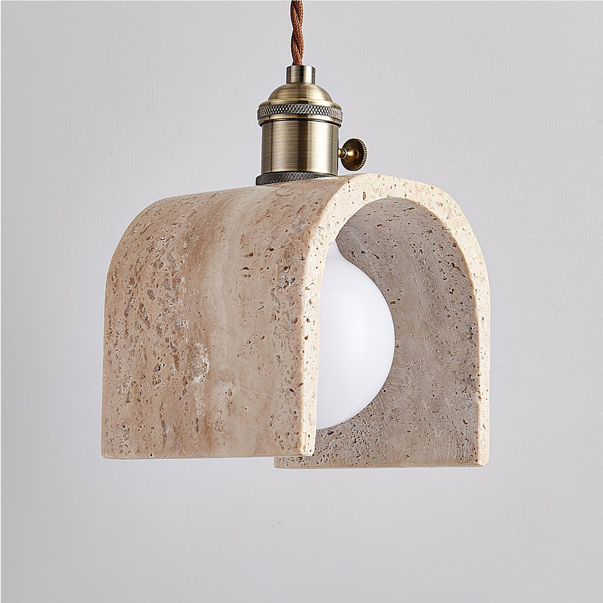 Qisk Travertine lampa wisząca