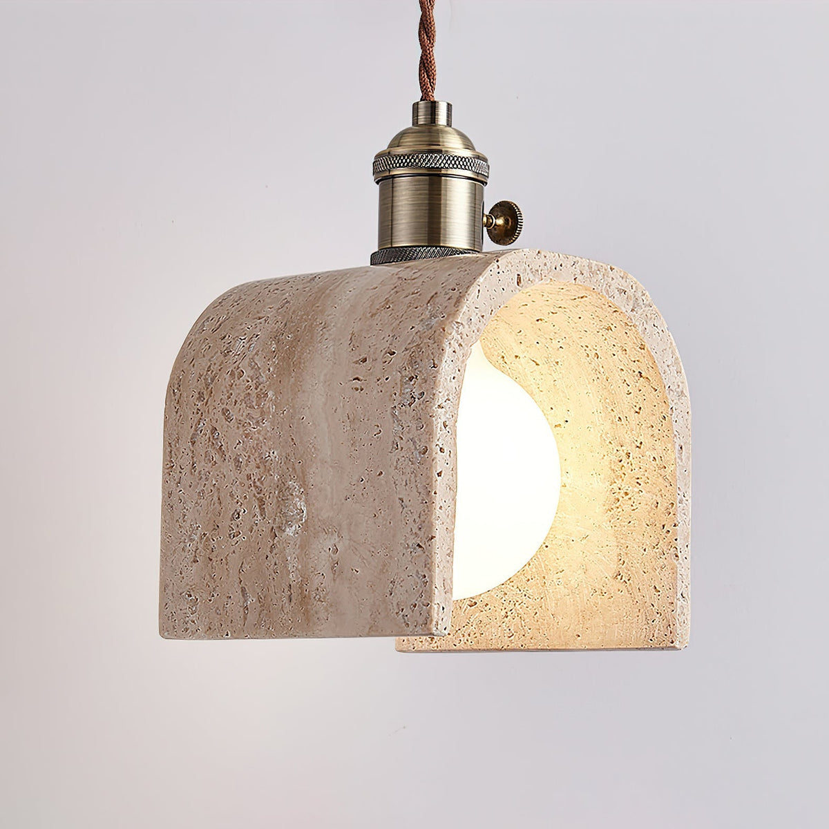 Qisk Travertine lampa wisząca