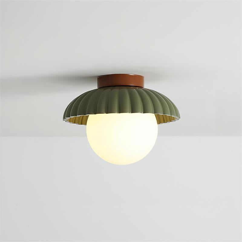Scallop Glow lampa sufitowa montowana bezpośrednio ze szkła