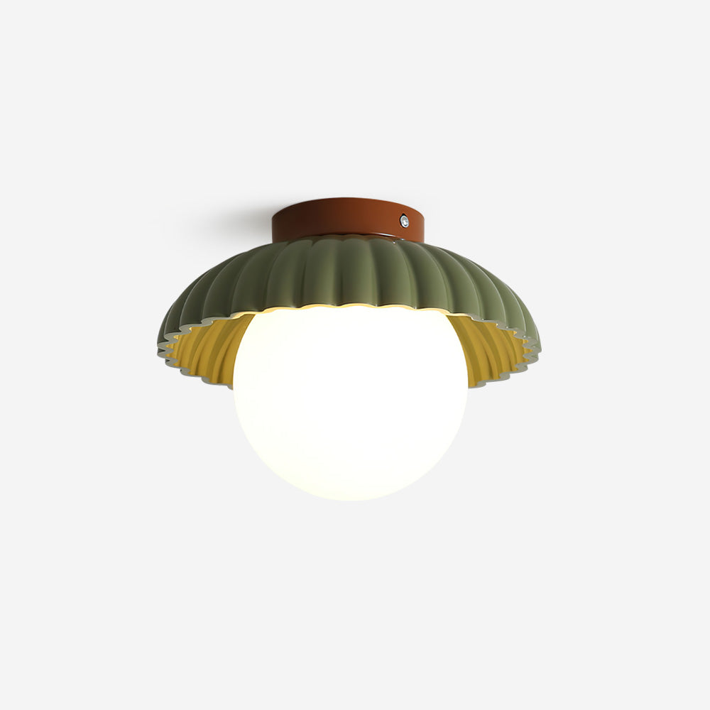 Scallop Glow lampa sufitowa montowana bezpośrednio ze szkła