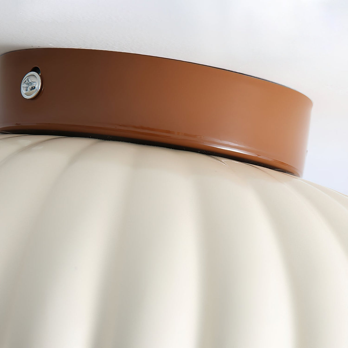 Scallop Glow lampa sufitowa montowana bezpośrednio ze szkła