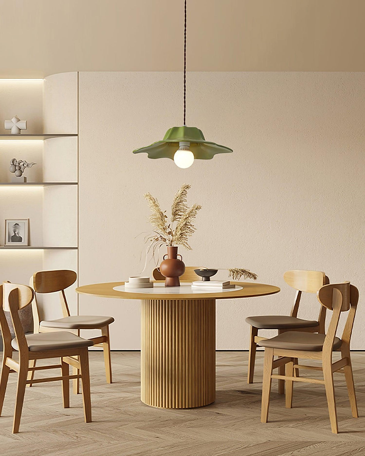 Nyrosis wisząca lampa z żywicy w przytulnym stylu