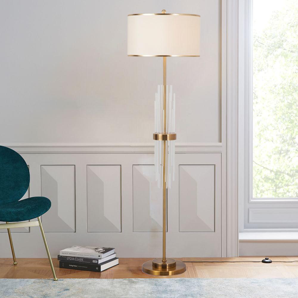 Regalian lampy stojące z płótna w stylu nowoczesnym