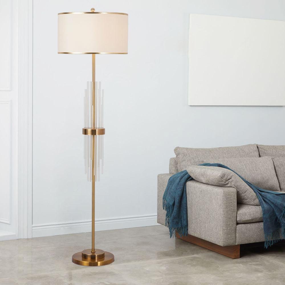 Regalian lampy stojące z płótna w stylu nowoczesnym