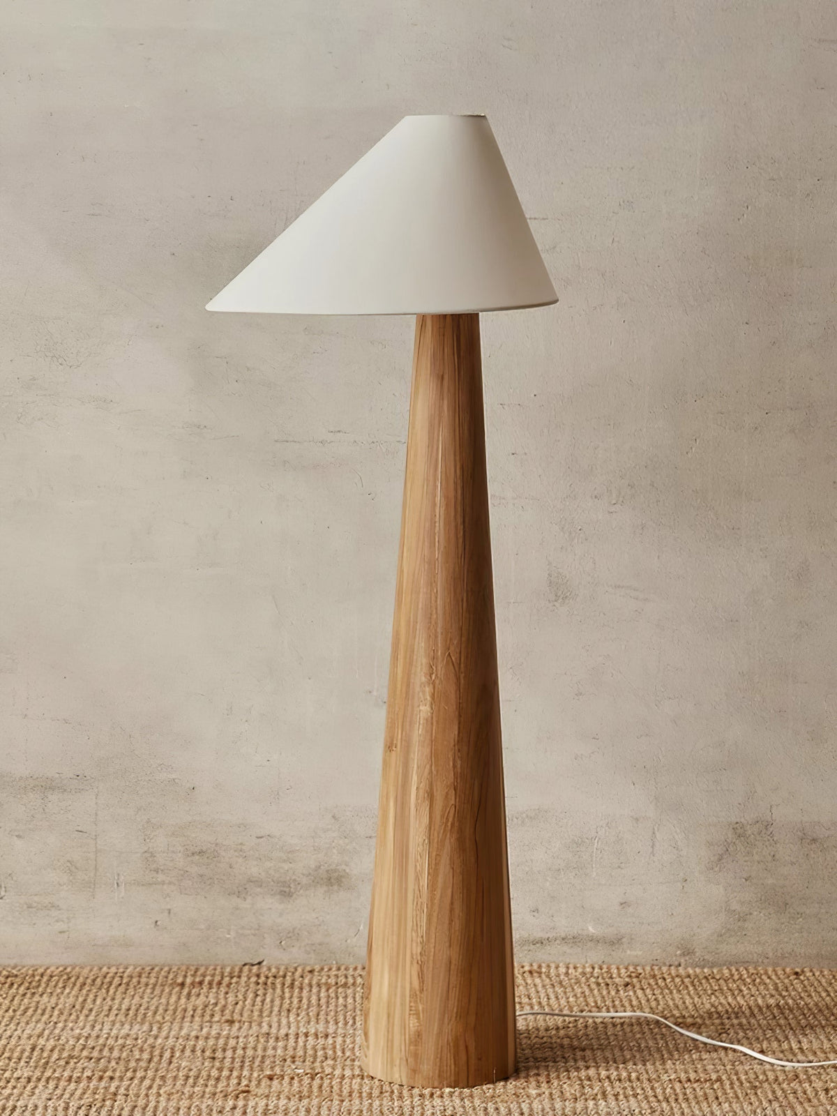Lampa stojąca Pinnacle Minimalist drewniana