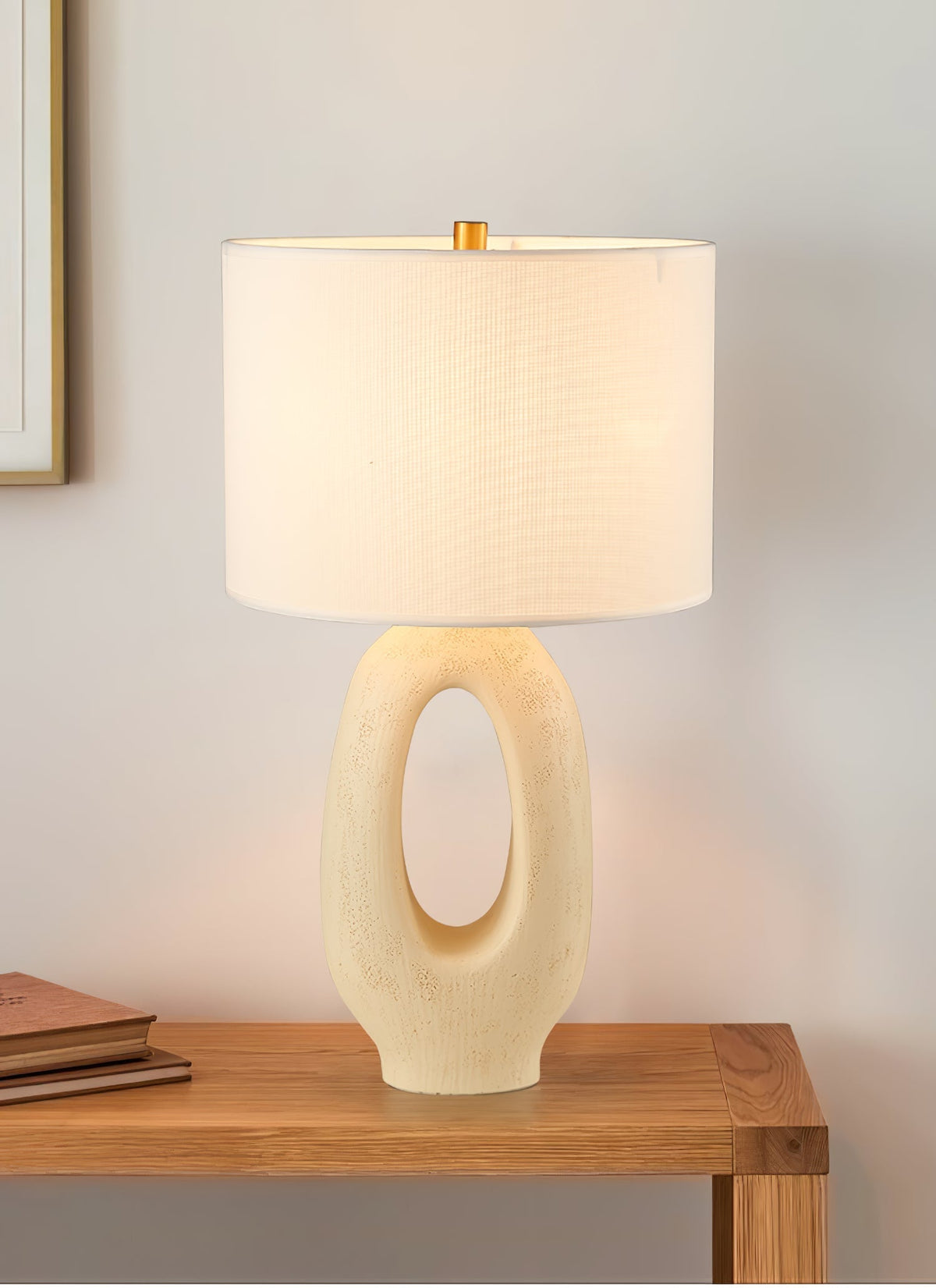 Lampa stołowa Lumestic Sculptural Resin Fabric