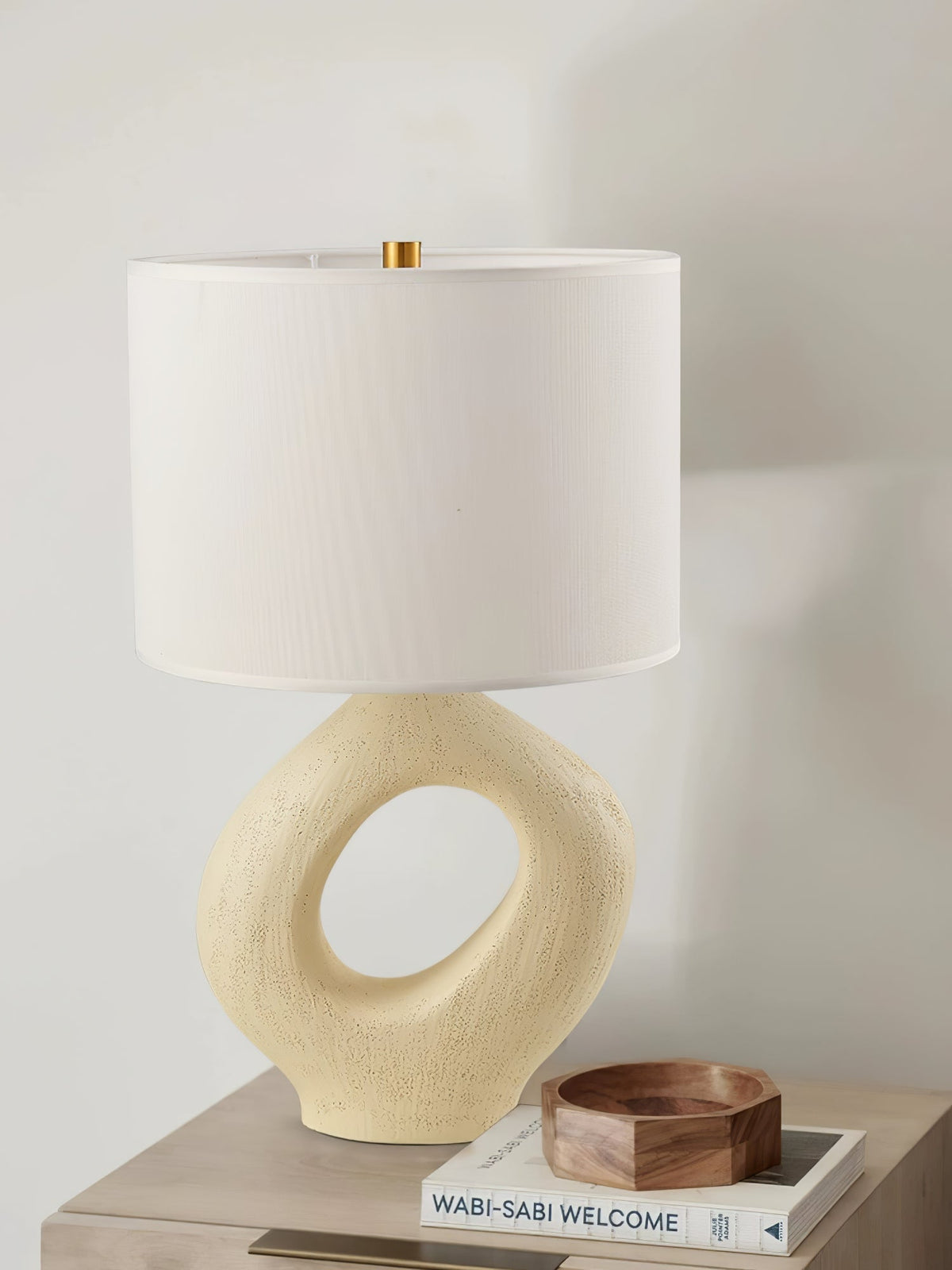 Lampa stołowa Lumestic Sculptural Resin Fabric