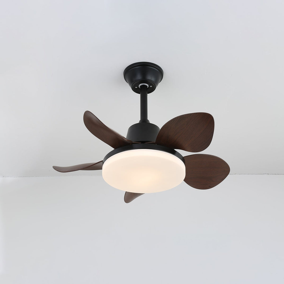 Veyra nowoczesna lampa sufitowa z wentylatorem drewniana