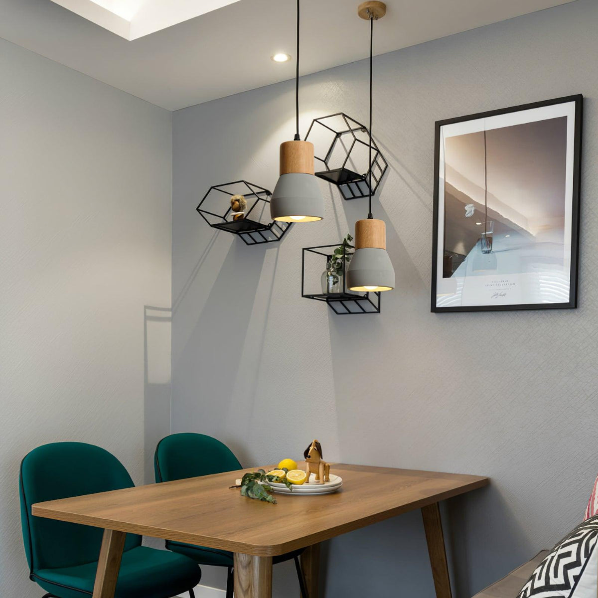 Concretis przemysłowa lampa wisząca z cementu