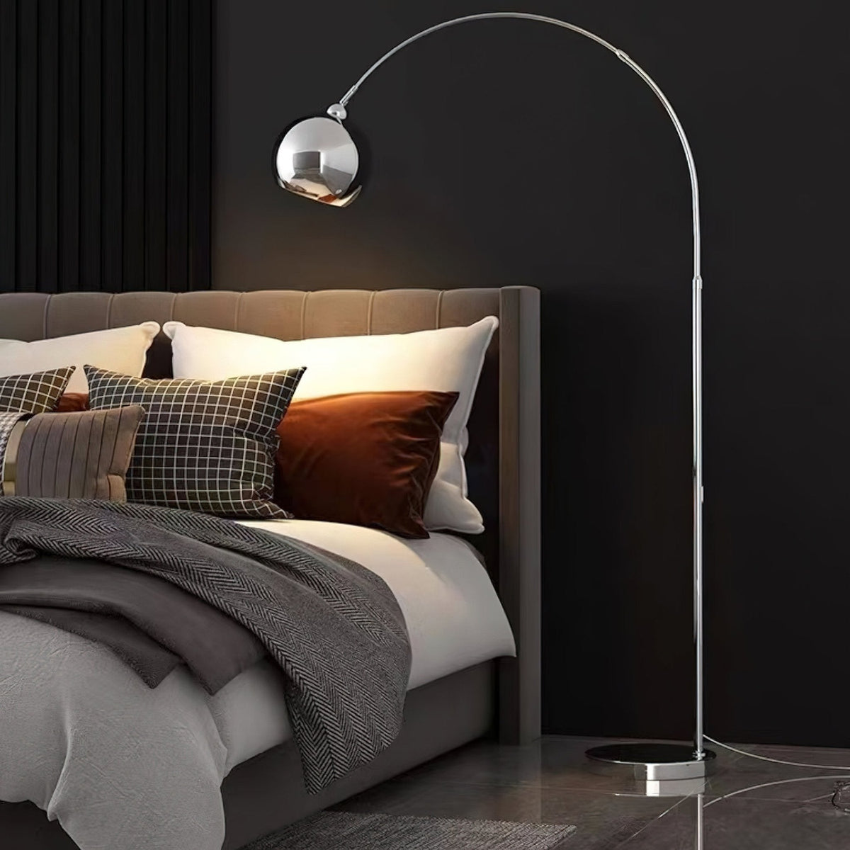 Opal minimalistyczna lampa stojąca