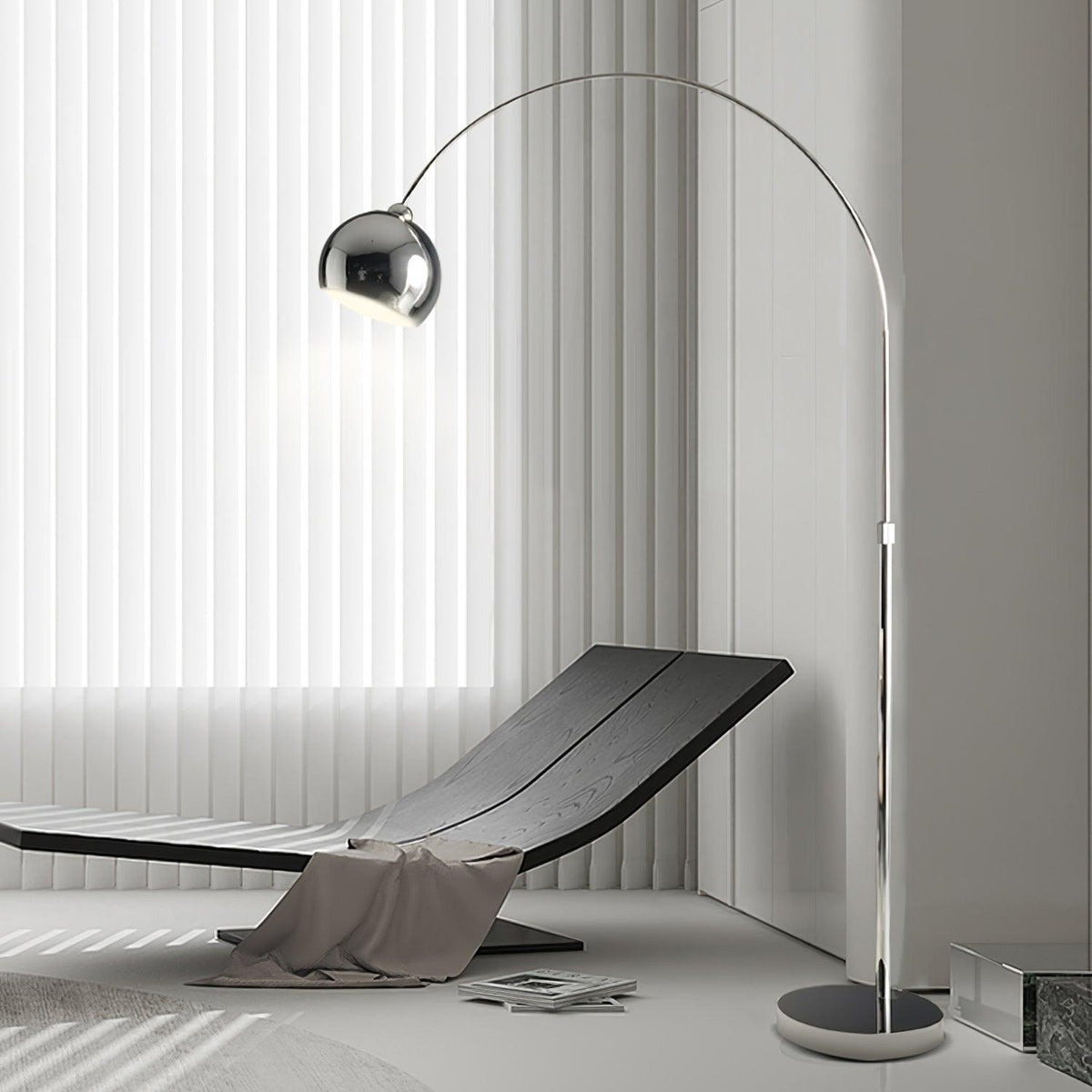 Opal minimalistyczna lampa stojąca