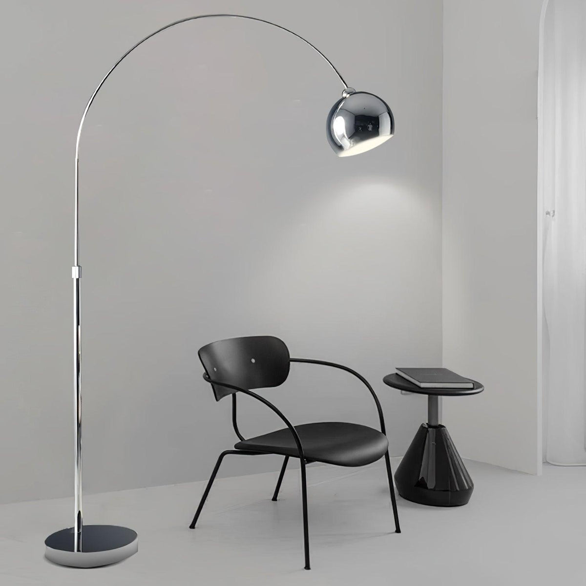 Opal minimalistyczna lampa stojąca