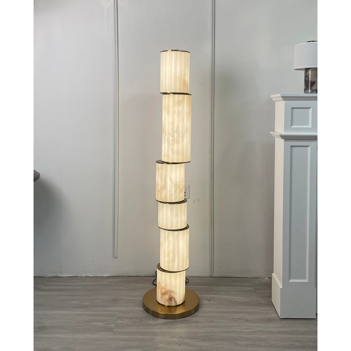 Lampa stojąca Durell Alabaster