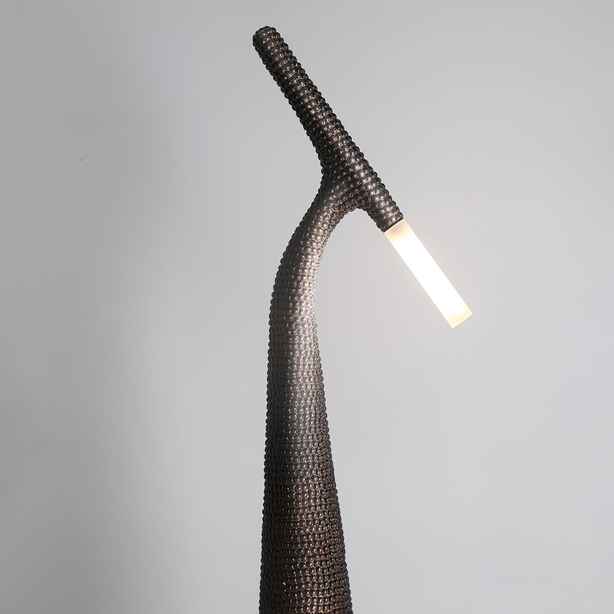 Sysolyra teksturalna lampa stojąca ze szkła akrylowego