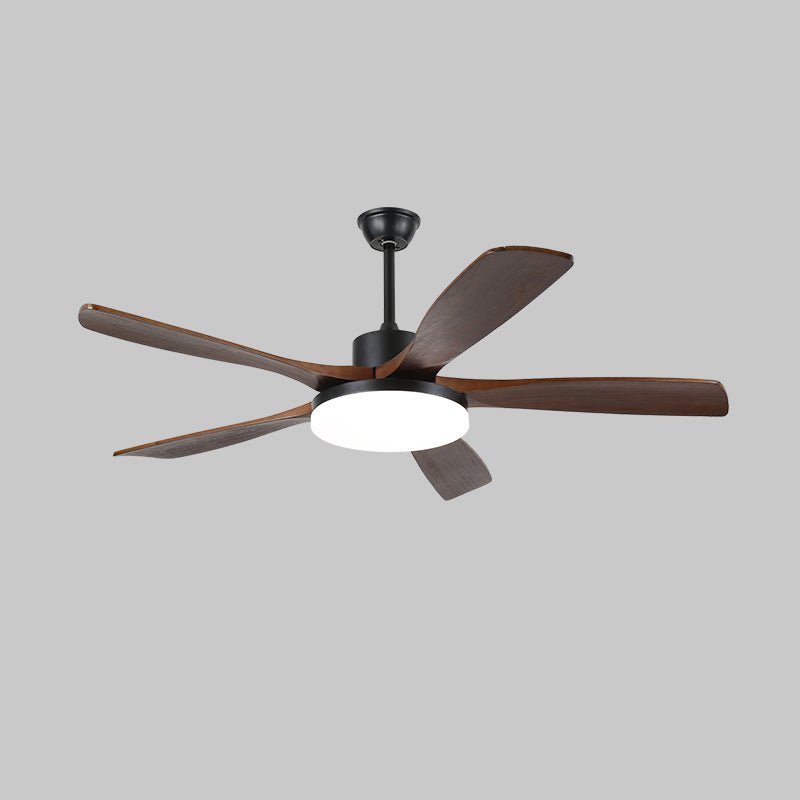 Arysen minimalistyczna lampa sufitowa z wentylatorem drewniana
