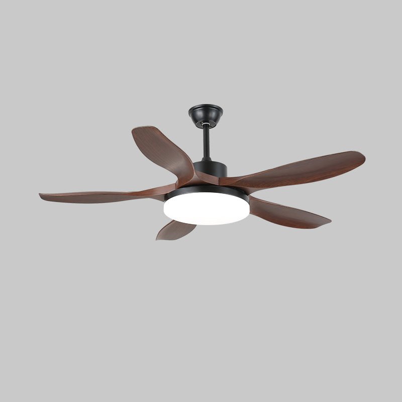 Arysen minimalistyczna lampa sufitowa z wentylatorem drewniana