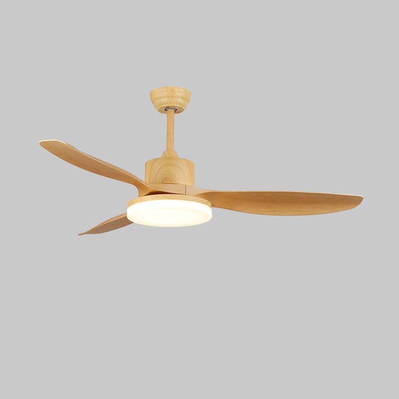 Arysen minimalistyczna lampa sufitowa z wentylatorem drewniana