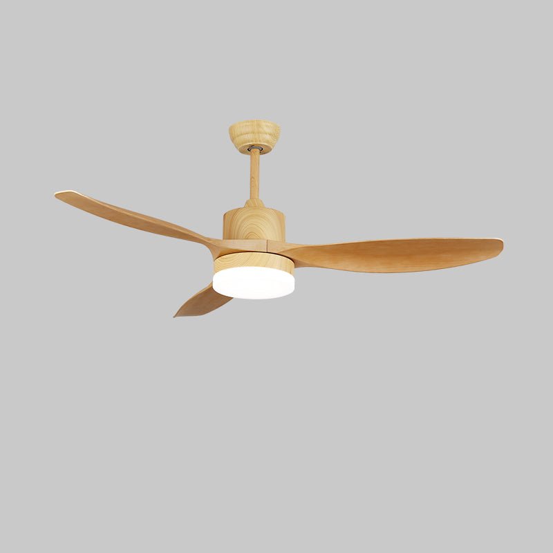Arysen minimalistyczna lampa sufitowa z wentylatorem drewniana