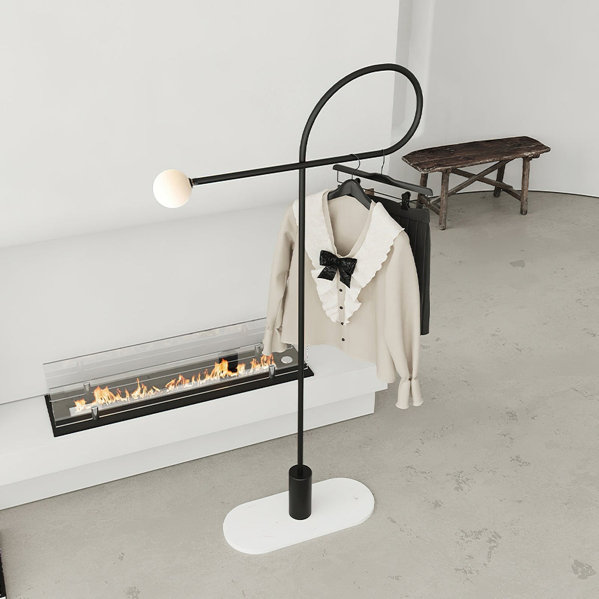 Zanoril rzeźbiarska lampa stojąca